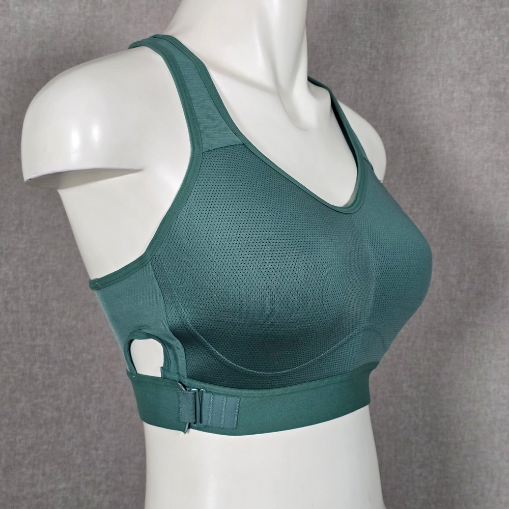 Gymshark Women's High Support Mesh Sports Bra Teal Green 34D/DD